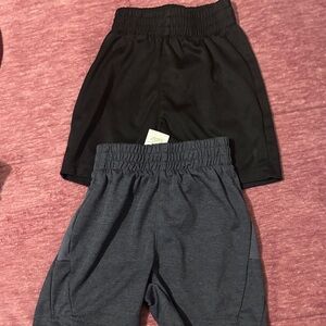 Kids Black and Gray Shorts Set